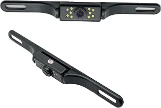 YIMU Car Backup Camera, License Plate Camera with 7 LED Lights Rear Camera, HD Night Vision Rear View Camera,Wide View Angle, IP69K Waterproof Reverse Vehicle Camera for Cars,SUV,Trucks,RV, Pickup - Image 1