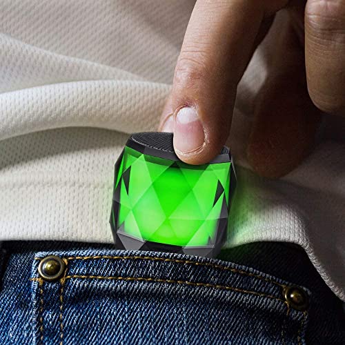 LFS Portable Mini Bluetooth Speaker with 7 Color Lights, TWS Stereo Pairing