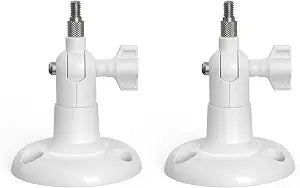 Holicfun Indoor/Outdoor Security Camera Wall Mount, White, 2-Pack