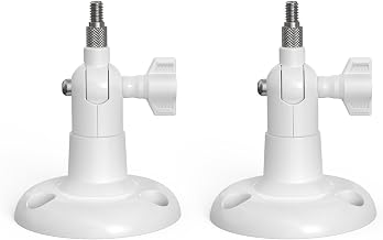 Holicfun Indoor/Outdoor Security Camera Wall Mount, White, 2-Pack - Image 1