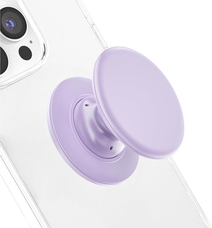 Macaron Solid Color Design Expandable and Collapsible Mobile Phone Grip Stand Holder for Phone Tablet Cell Phone Accessory, Purple