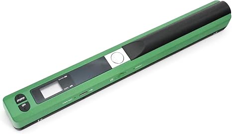 A4 Size Portable Handheld Document/Receipt Photo Scanner, 900 DPI high Resolution, JPG and PDF scanning,Green