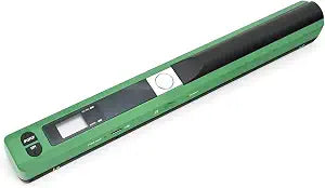 A4 Size Portable Handheld Document/Receipt Photo Scanner, 900 DPI high Resolution, JPG and PDF scanning,Green