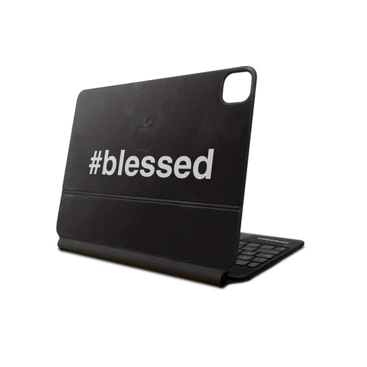 Skin Compatible with Apple Magic Keyboard for iPad Pro 13‑inch (M4) 2024 - Blessed - Premium 3M Vinyl Protective Wrap Decal Cover - Easy to Apply | Crafted in The USA by MightySkins