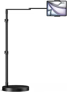 elitehood Adjustable Tablet Floor Stand, Aluminum iPad Stand for Bed