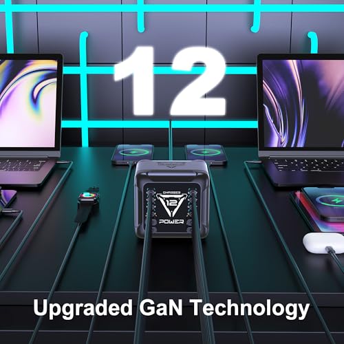 1200W USB C Charging Station, 12-Port GaN Fast Charger - Image 6