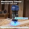 NANWEI Router Tool, 450W Compact Hand Wood Router, Palm Trim Router Fresadora para Madera Wood Routers for Woodworking Laminate Trimmer with 15pcs Router Bits - Image 10
