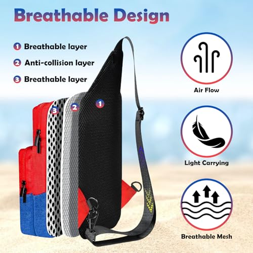 Vadaxx Cute Travel Bag for Nintendo Switch/2/Lite/OLED, Small Sling Portable Waterproof Backpack Carrying Crossbody Shoulder Chest Gaming Bag Case for NS SD Console Dock Joy-Cons Accessories Storage