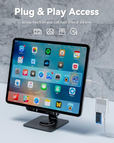 USB C to USB Camera Adapter with 30W PD Charging Port