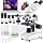 Compound Microscope，40X-2500X ，WF10x and WF25x eyepieces, Dual LED Lighting and Two-Layer Mechanical Stage，Microscope for Adults…