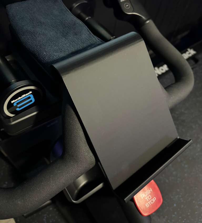 Phone & Tablet Holder for Exercise Bike – Designed for the Peloton+ & NordicTrack S Series - Stable Mount for Indoor Cycling (Nordictrack S Series)
