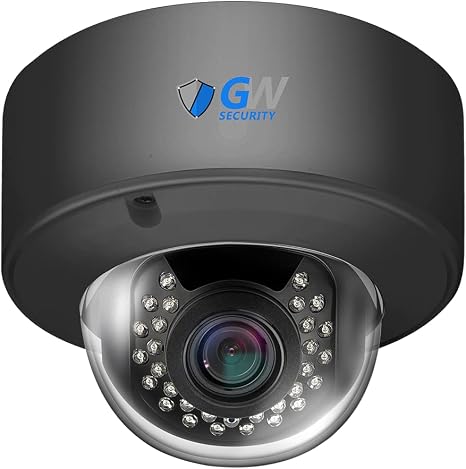 GW Security 5MP H.265 Super HD 2592 x 1920P Network PoE Weatherproof Security IP Dome Camera with 2.8-12mm Motorized Zoom Lens (VD5075MIP)