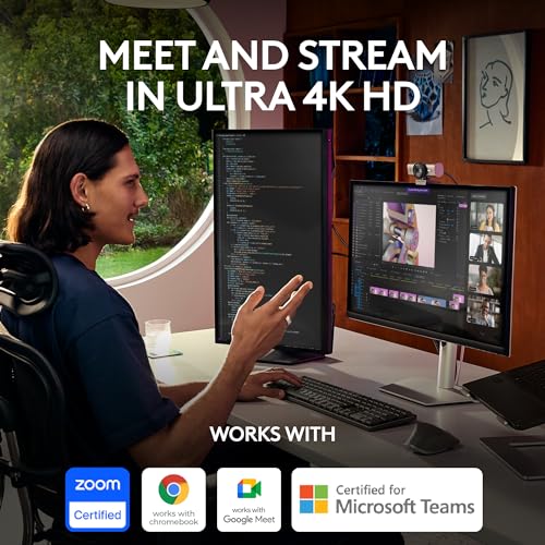 Logitech MX Brio Ultra HD 4K Webcam Collaboration and Streaming - Graphite