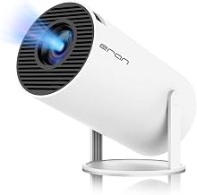 Mini Portable Projector, Support 4K 1080P with Dual-Band WIFI6 5G Wireless 5.0 Bluetooth Android 11,160 ANSI,180° Rotatable, Auto Keystone Correction, 35"-130" Screen Video Projector - Image 1