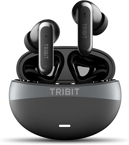 Tribit FlyBuds C3 Noise Cancelling Wireless Earbuds, 6-Mic Clear Calls