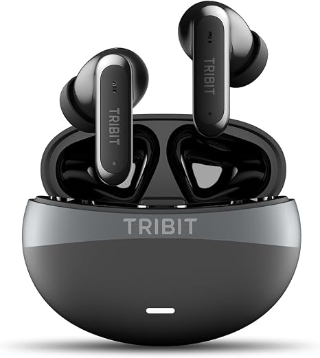Tribit FlyBuds C3 Noise Cancelling Wireless Earbuds, 6-Mic Clear Calls