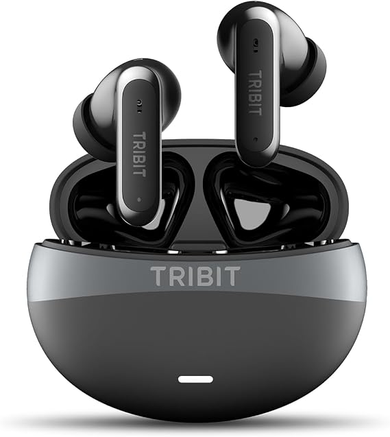 Tribit FlyBuds C3 Noise Cancelling Wireless Earbuds, 6-Mic Clear Calls
