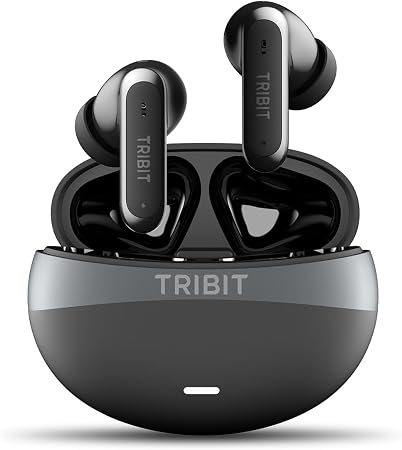 Tribit FlyBuds C3 Noise Cancelling Wireless Earbuds, 6-Mic Clear Calls