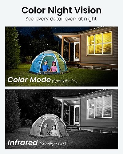 DEKCO 2K Outdoor WiFi Security Camera, Plug-in Pan-Tilt Dome, 2-Cam-Kit - Image 7
