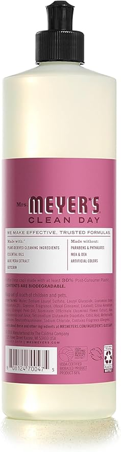 Mrs. MEYER'S CLEAN DAY Variety, 2 Liquid Hand Soap 12.5 OZ, 1 Liquid Dish Soap, 16 FL OZ (Mum)