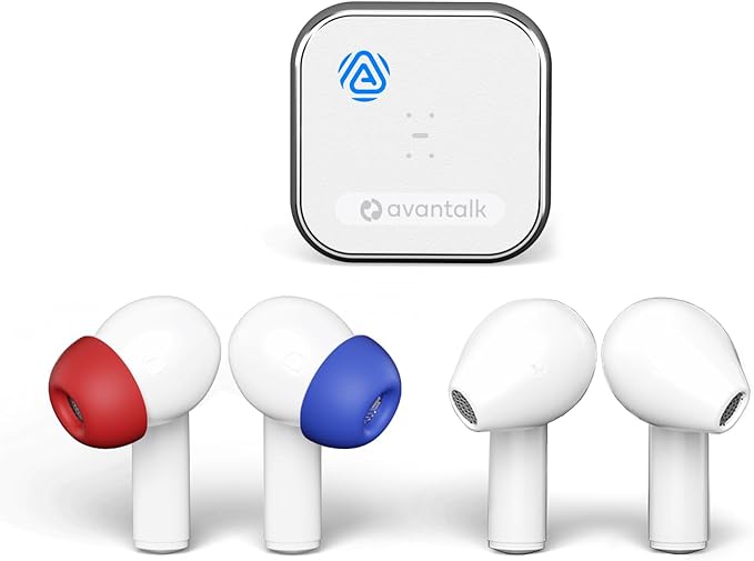 Avantalk Infinity - Auracast Wireless Earbuds, 2 Pairs Bluetooth 5.3 Headphones with Qualcomm aptX Adaptive, Active Noise Canceling, Semi-Open Design, App Control, 48H
