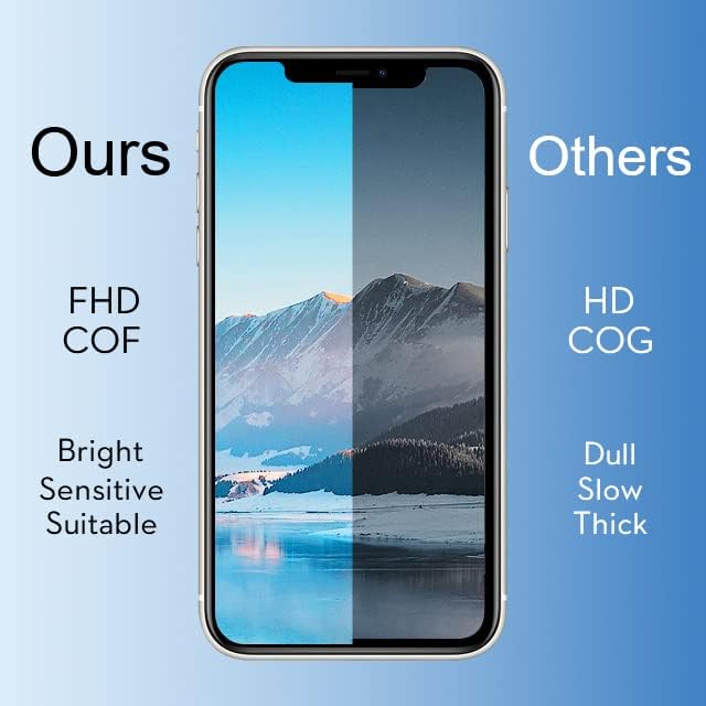 LL TRADER Screen Replacement for iPhone Xs LCD 5.8'' Retina FHD Display COF Touch Screen Digitiser with Repair Tool Kits, Waterproof Tape, Screen Protector