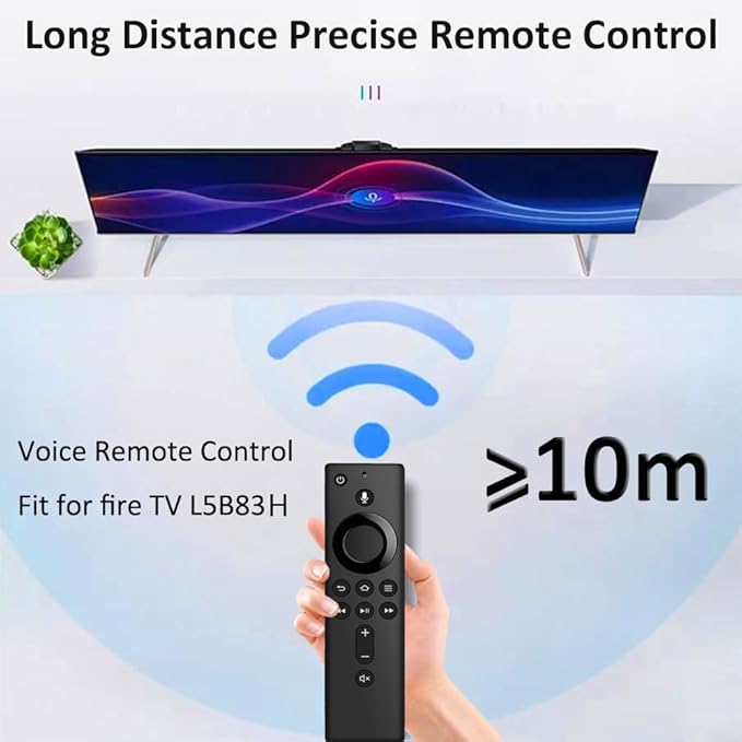 Voice Remote Replacement Stick TV 3rd Gen L5B83H, Compatible for 2nd/ 3rd Gen Smart TVs Stick, Fit for TVs Cube 1st Gen/Later, Stick Lite/4K Max/Bundle 2nd Gen and Later