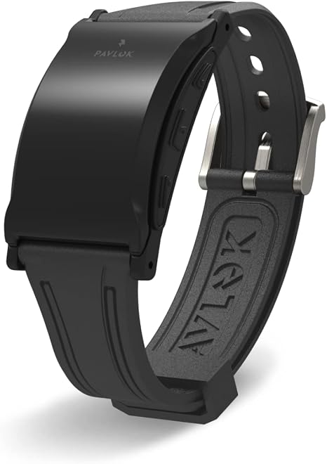 Pavlok 3 Sports (Black) – App-Controlled Silent Alarm & Habit Trainer Wearable – Chime/Vibration/Adjustable Zap – Includes Plus (Lifetime Access) – Steps & Sleep Tracking