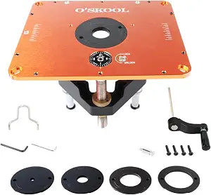 Router Lift System,4.2" Router Motor Fit, Aluminum Plate