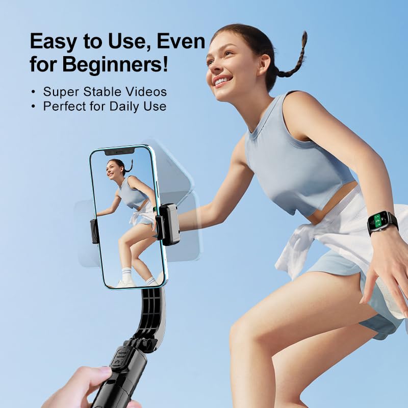 Phone Gimbal Stabilizer for Phone, Selfie Stick & Tr | Phone Accessori - Image 6