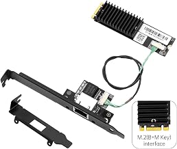 FENVI AQC113 10G Ethernet NIC, M.2 B+M Network Adapter with RJ45 10Gbe Port, Downward Compatible 5G/2.5G/1G, Support Windows 10/11 Linux for Desktop NAS Server - Image 1