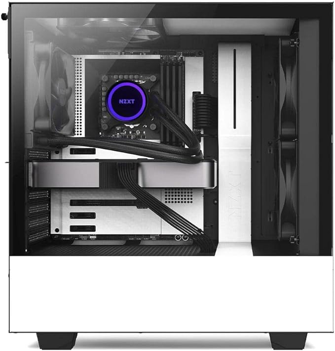 NZXT Kraken 120 - RL-KR120-B1 - AIO RGB CPU Liquid Cooler - Quiet and Effective - Quiet Operation - Ring RGB LED - AER P 120mm Radiator Fan (Included), Black