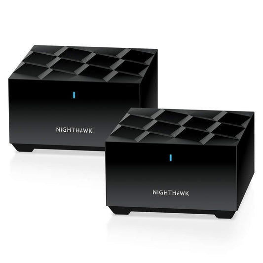 NETGEAR Nighthawk Advanced Whole Home Mesh Dual Band WiFi 6 System (MK72)– AX3000 Router with 1 Satellite Extender, Coverage up to 3,000 sq. ft. and 35+ Devices - Free Expert Help