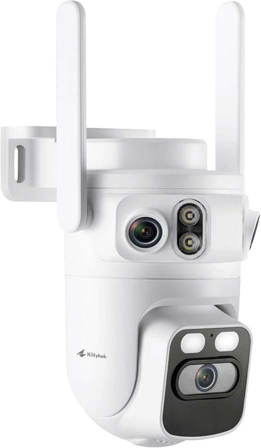 Kittyhok Home Security Camera System Wireless, 2K Triple Lens Cameras