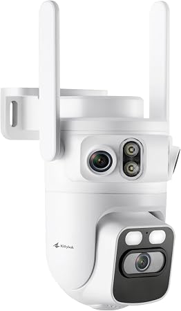 Kittyhok Home Security Camera System Wireless, 2K Triple Lens Cameras