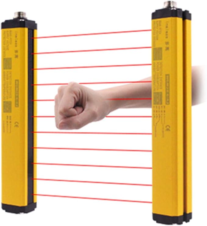 CGOLDENWALL Safety Light Curtain Light Screen Sensor Safety Grating Punching Machine Protector Protection Height: 920mm Total Height: 1000 mm with Cabel and Controller