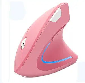 Wireless Mouse Ergonomic Vertical Mouse Ergo LED Light High Precision Optical Cordless Lightweight Mice Gift for Boy Girl Adults for PC Computer Laptop Mac Office,with Side Buttons, 800/1200/1600 DPI