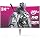 CRUA 24" FHD 1080P 200Hz Curved Gaming Monitor, 2800R, AMD FreeSync, White