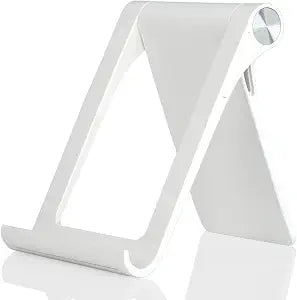 Cell Phone Desk Stand Holder Multi-Angle Adjustable Phone Desk Stand Tablet Holder for iPhone 17 16 15 14 13 12 11 Pro Max XS XR Samsung Galaxy S22 S21 S20 S10 S9 Edge Android Smartphone