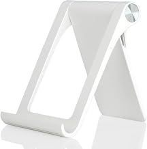 Cell Phone Desk Stand Holder Multi-Angle Adjustable Phone Desk Stand Tablet Holder for iPhone 17 16 15 14 13 12 11 Pro Max XS XR Samsung Galaxy S22 S21 S20 S10 S9 Edge Android Smartphone - Image 1