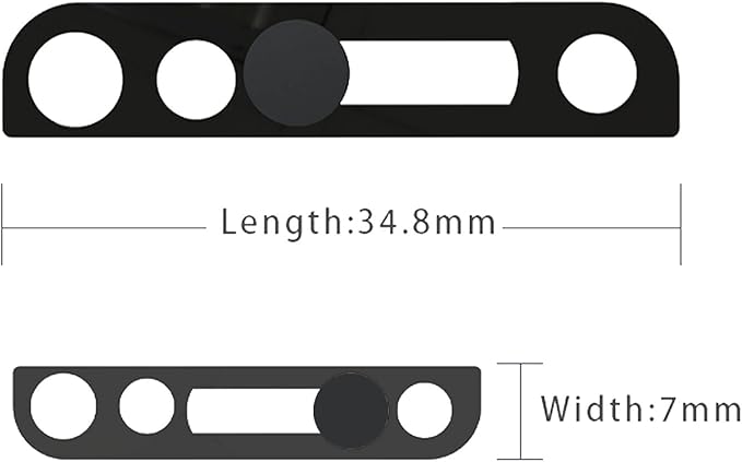 Phone Camera & Webcam Cover - Compatible with iPhone X/XS/XR/XS Max/11/11 Pro/11 Pro Max/12/12 Mini/12 Pro/12 Pro Max - Privacy Protection, Facial ID Compatible - Black