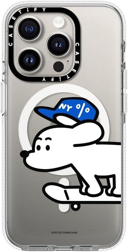 CASETiFY Clear iPhone 15 Pro Case [Not Yellowing / 6.6 ft. 3X Military Grade Drop Protection/Magsafe] - Skater John (Standard) - Clear