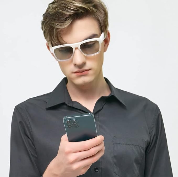 OhO sunshine, Polarized Sunglasses with Bluetooth Speaker, Open Ear Audio, Athletic/Outdoor UV Protection and Voice Control