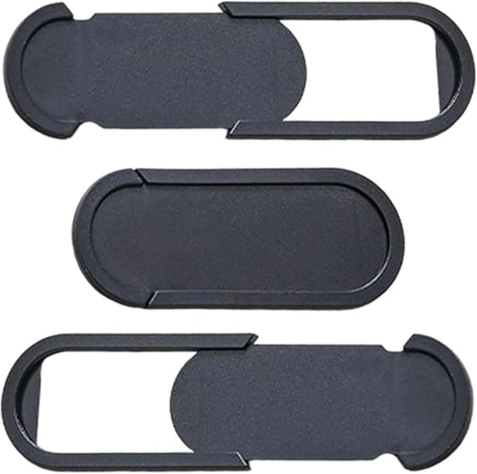 3Pcs Webcam Cover Slide Black 0.08 Inch Laptop Camera Privacy Cover for Mini PC Phone Laptop Desktop Ultra Thin Plastic Durable Phone Privacy Protectors for Home Office Travel Work Use
