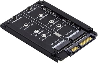 cablecc Dual NGFF B+M Key M.2 SSD Card JOBD Raid0 Span Bridge to 2.5inch SATA Combo HDD Disk Drive Enclosure - Image 1