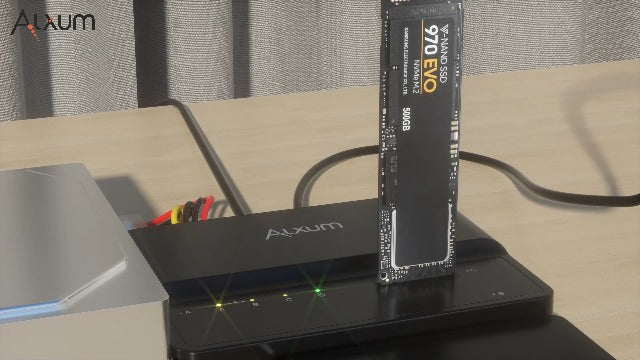 Alxum 10Gbps M.2 NVME to SATA Adapter IDE SSD Enclosure for Laptop