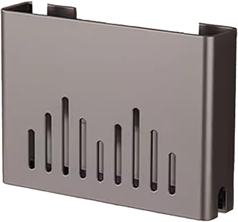 Router Shelf Box Hider Carbon Steel Wall Mounted Punch Free Design Routers Shelf Wall Mount WiFi for Bedroom Living Room Office Home(30cm/11.8in)