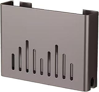 Router Shelf Box Hider Carbon Steel Wall Mounted Punch Free Design Routers Shelf Wall Mount WiFi for Bedroom Living Room Office Home(30cm/11.8in) - Image 1