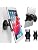 AboveTEK iPad Wall Mount, Swivel 360° Rotating Tablet Holder, Adjustable Arm Fits 6-13" Tablets Like iPad Pro/Air/Mini, Galaxy Tab, Secure Bracket for Kitchen, Office, Retail (Black)