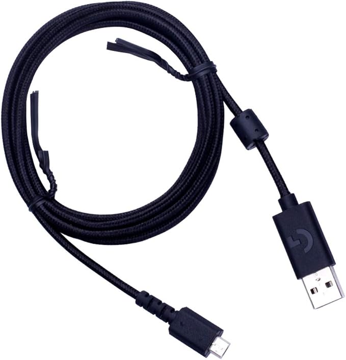 HUYUN 1.8M USB Charging Cable Replacement for Logit G533 G633 G933 Gaming Headset & G502 Hero Lightspeed Mouse